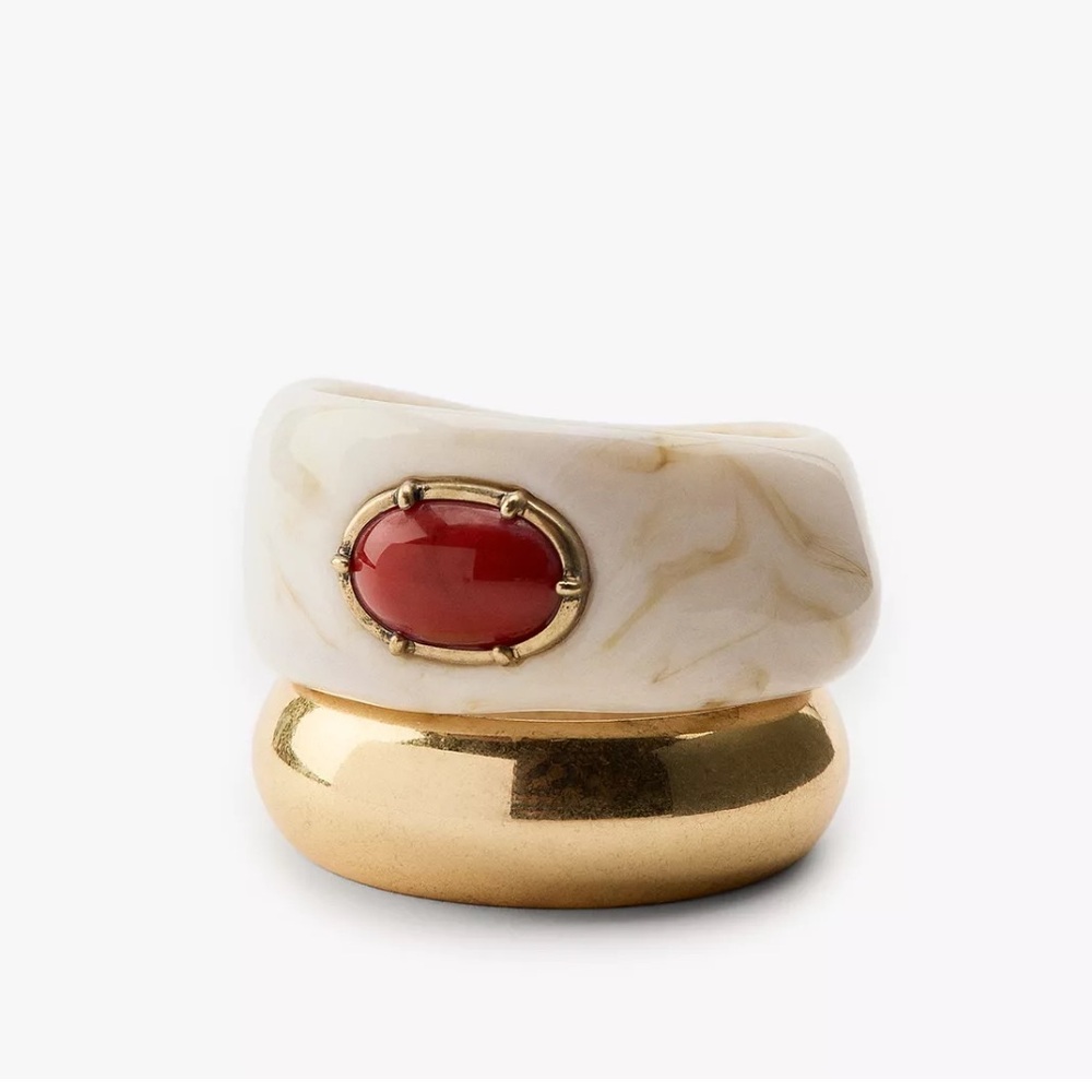 Zara NWT pack of resin and metal bracelets 4736/221